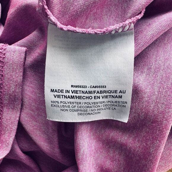 Nike Dri-Fit Pink Shirt Womens Medium Swoosh Logo Activewear Workout Running Gym - Picture 11 of 12